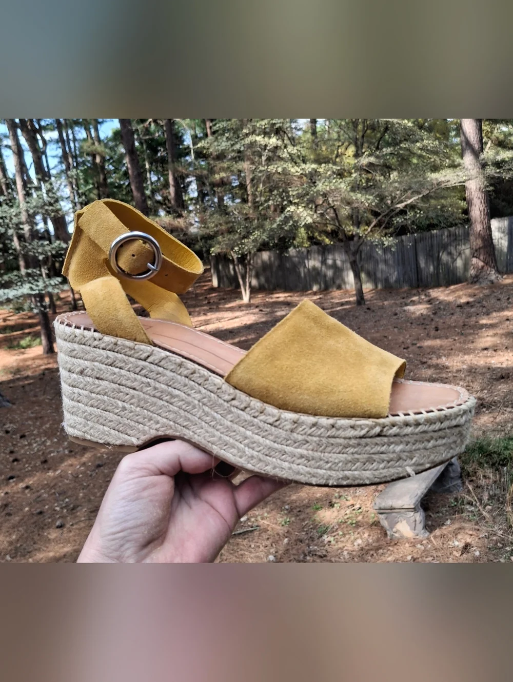 Revolve Dolce Vita Lesly Espadrille Wedge Platform Sandal In Honey Size 9.5